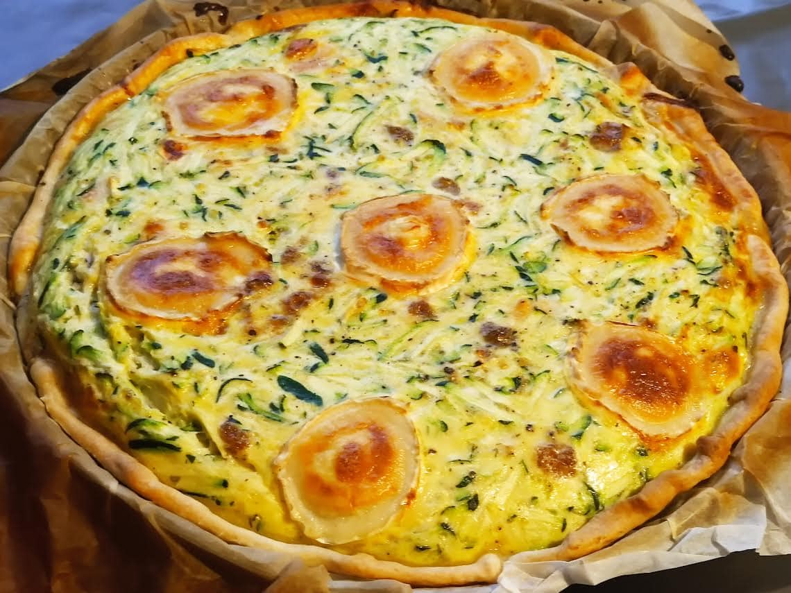 photo de Tarte courgettes chèvre