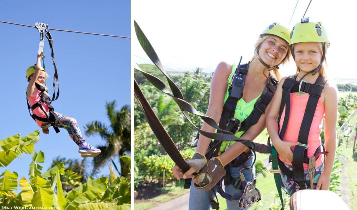 Maui ziplining