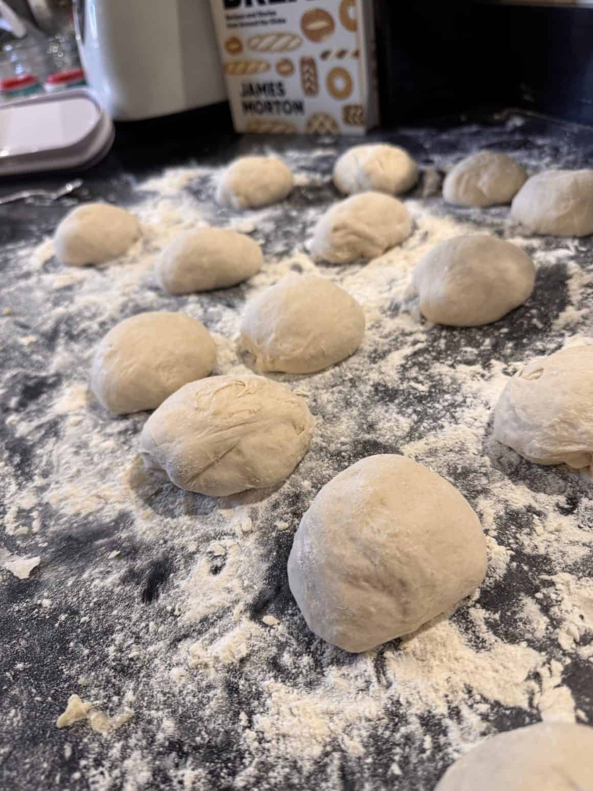 Freshly prepared home-baked bagels for breakfast service at Brightham House Boutique Bed & Breakfast.