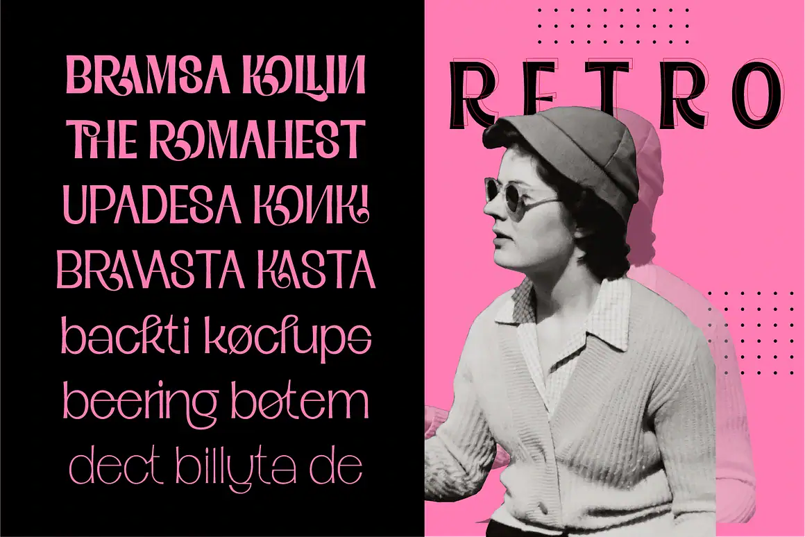 Black Sansa Pro - Retro display font