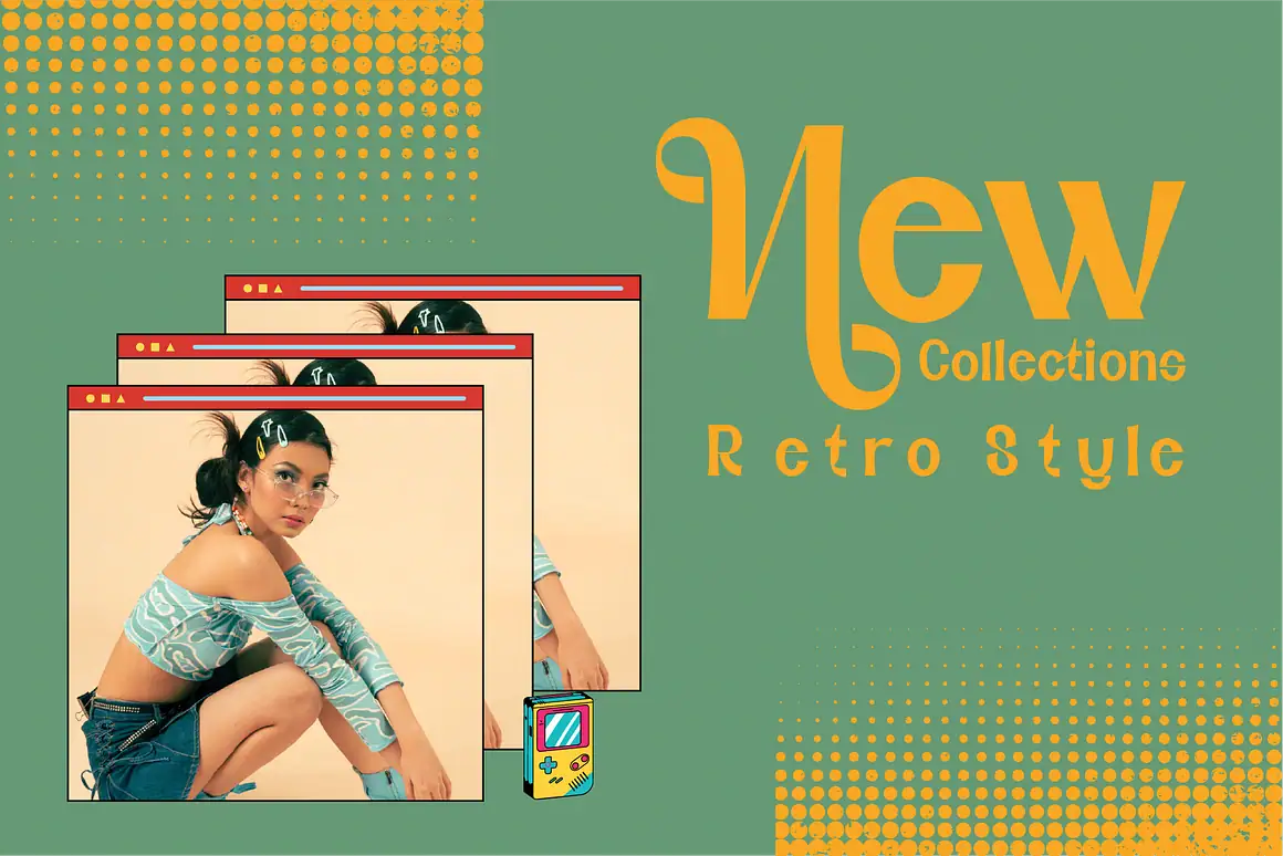 Black Sansa Pro - Retro display font