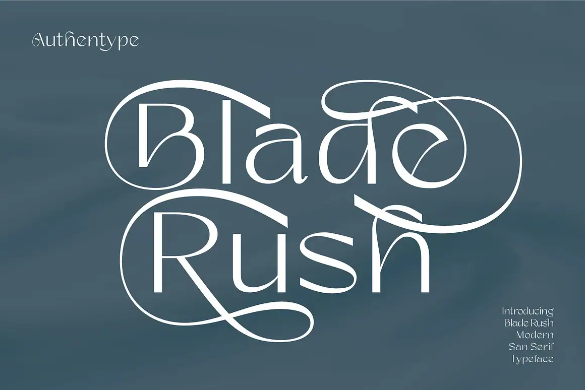 Blade Rush – Modern Sans Serif Typeface