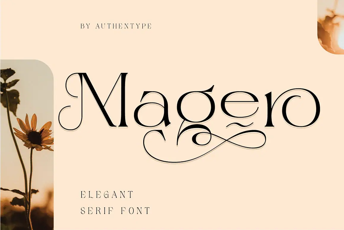 Magero — Elegant Serif Font with Ligatures & Swashes