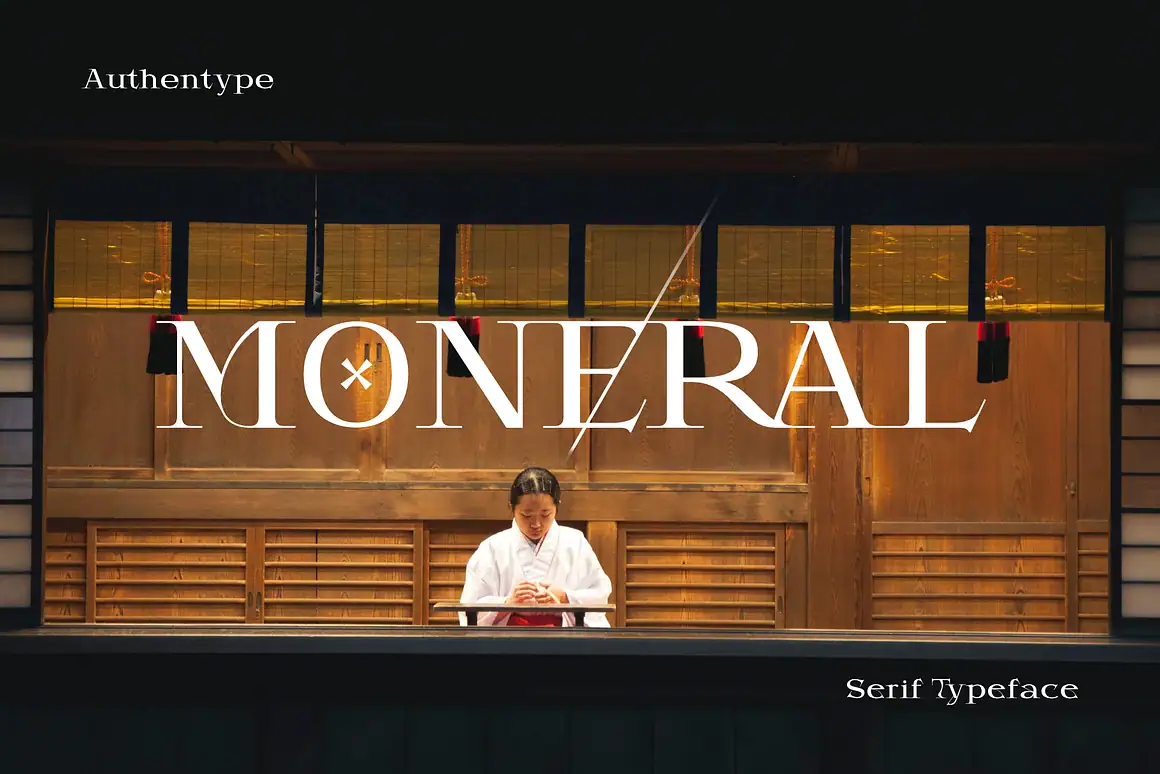 Mondega - Modern Serif Font with multi shapes and lines