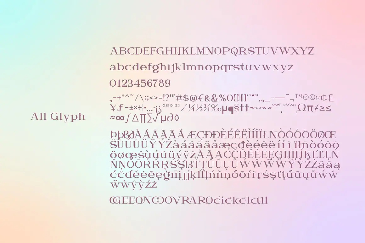 Mondega - Modern Serif Font with multi shapes and lines
