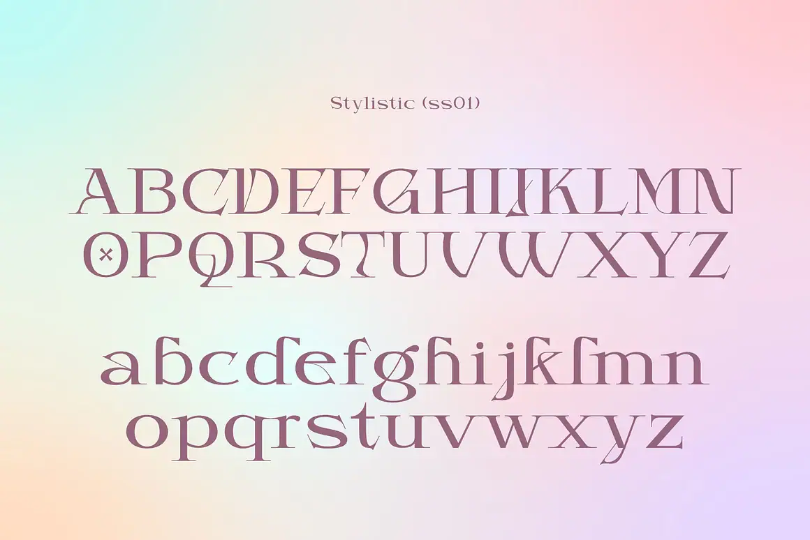 Mondega - Modern Serif Font with multi shapes and lines