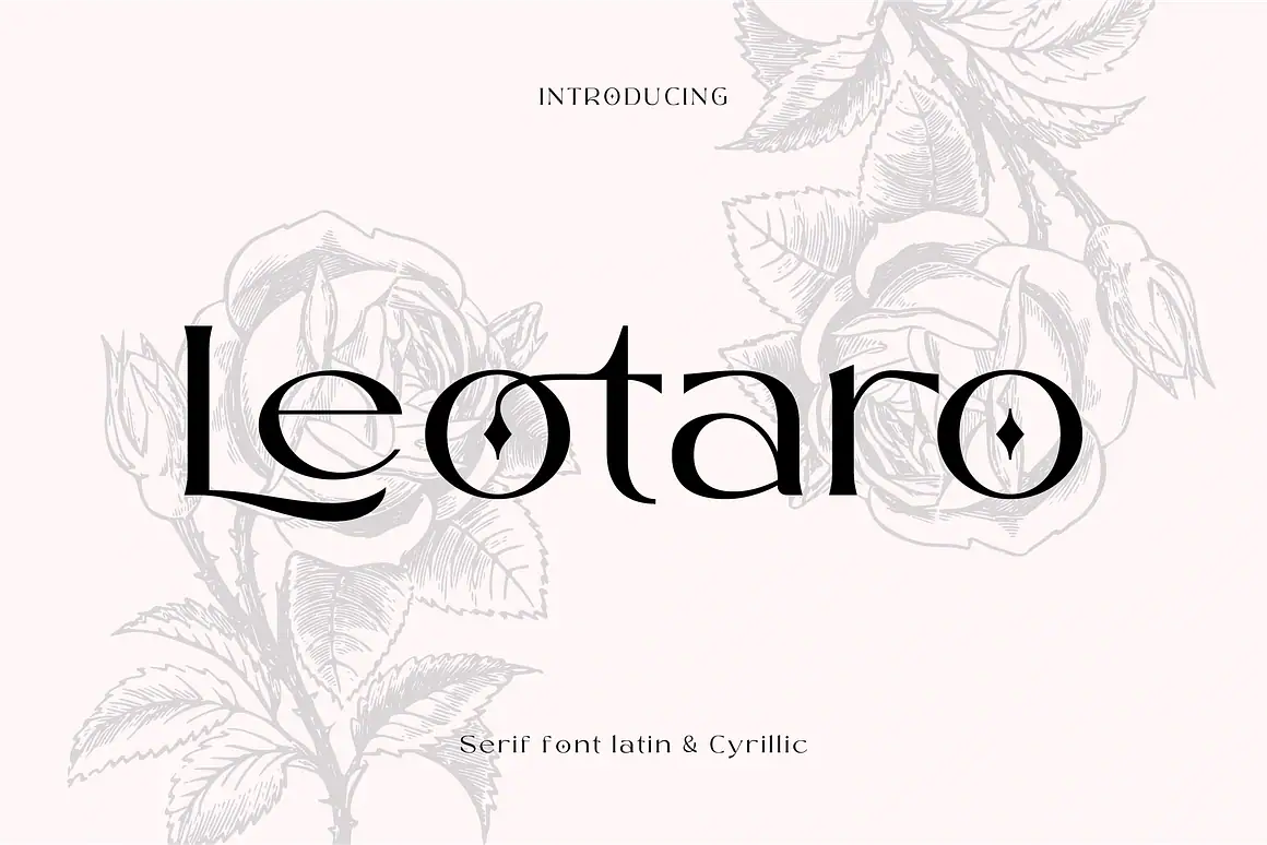 Leotaro brings Latin and Cyrillic Font to fulfill many functions of this Leotaro font.