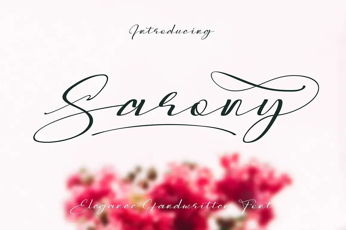 Sarony is a modern handwritten font