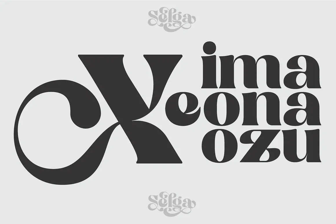 Selga Retro Display Font – Elegant Nature Inspired Typography