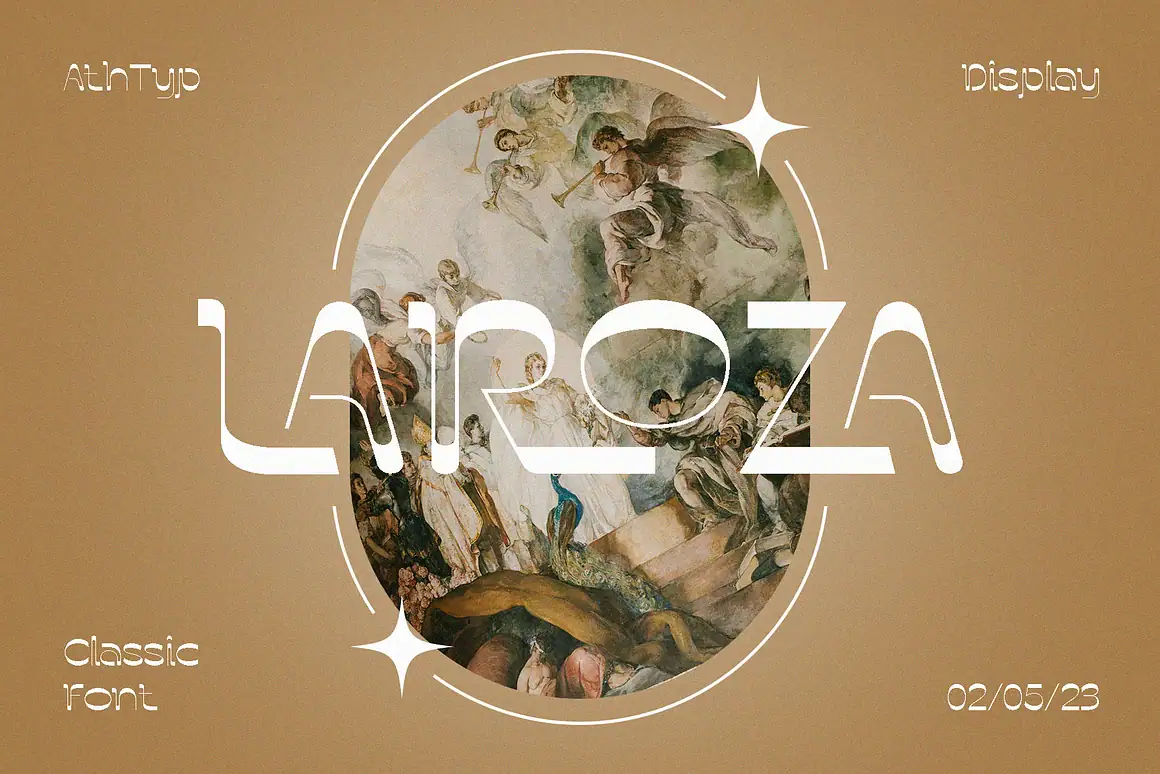Laroza Classic Display Font is a product that combines classic elegance with a modern touch