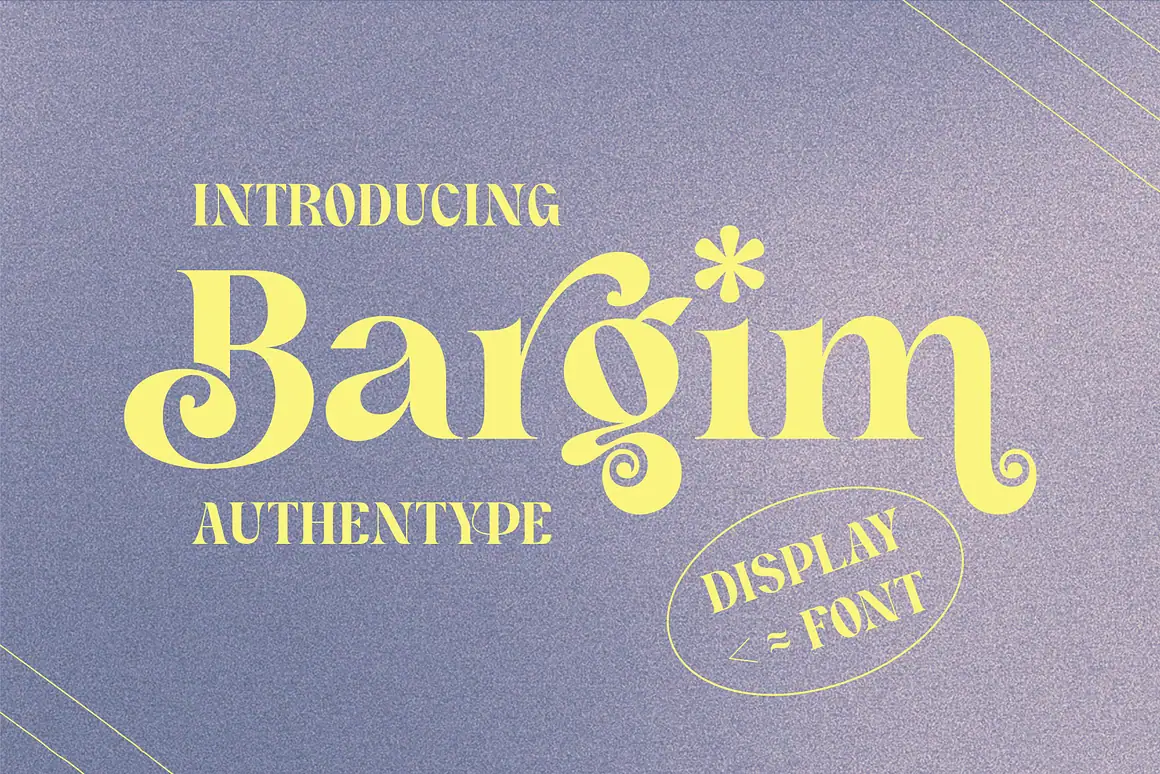 Bargim – Modern Display Font