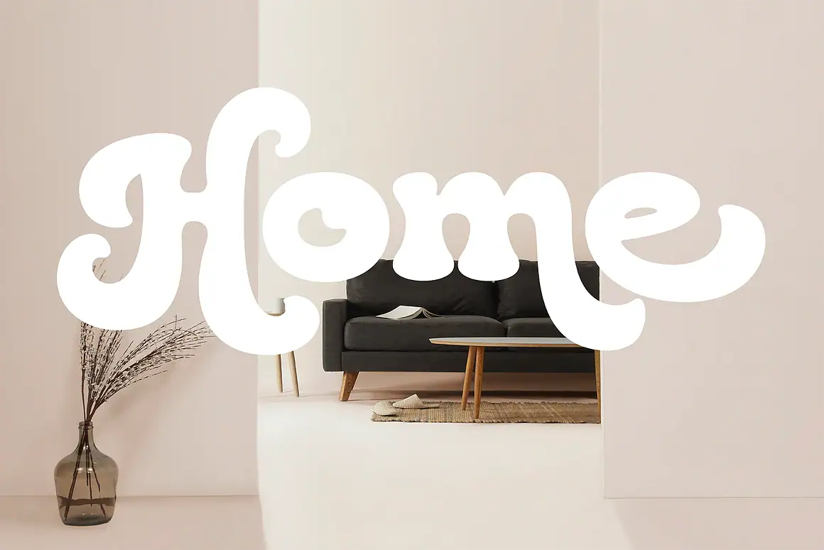 Holybe Bold Display Font is a lively and breezy tropical typeface