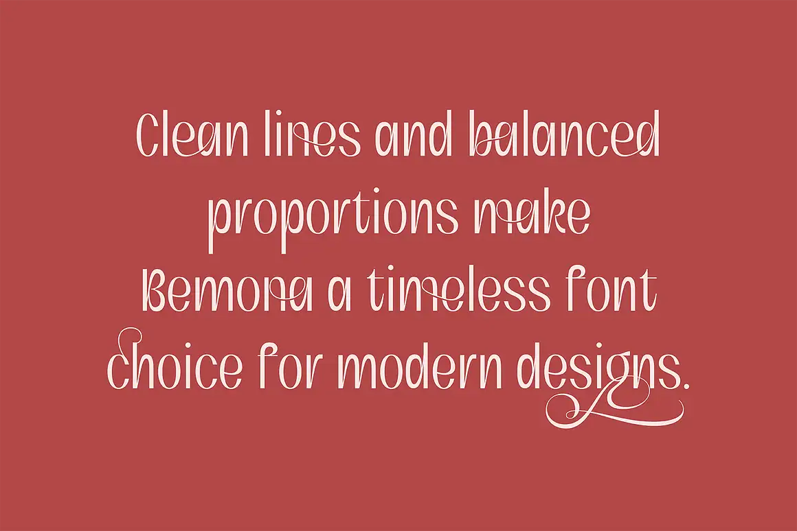 Bemona – Beautiful Simple Sans Serif