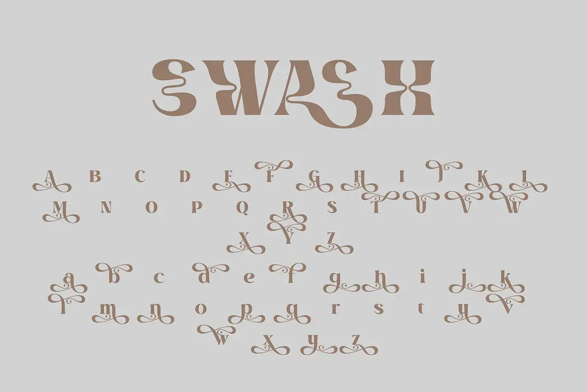 Brangkos A Wave Serif Typeface – Bold curves, organic flow — made for natural beauty brands.