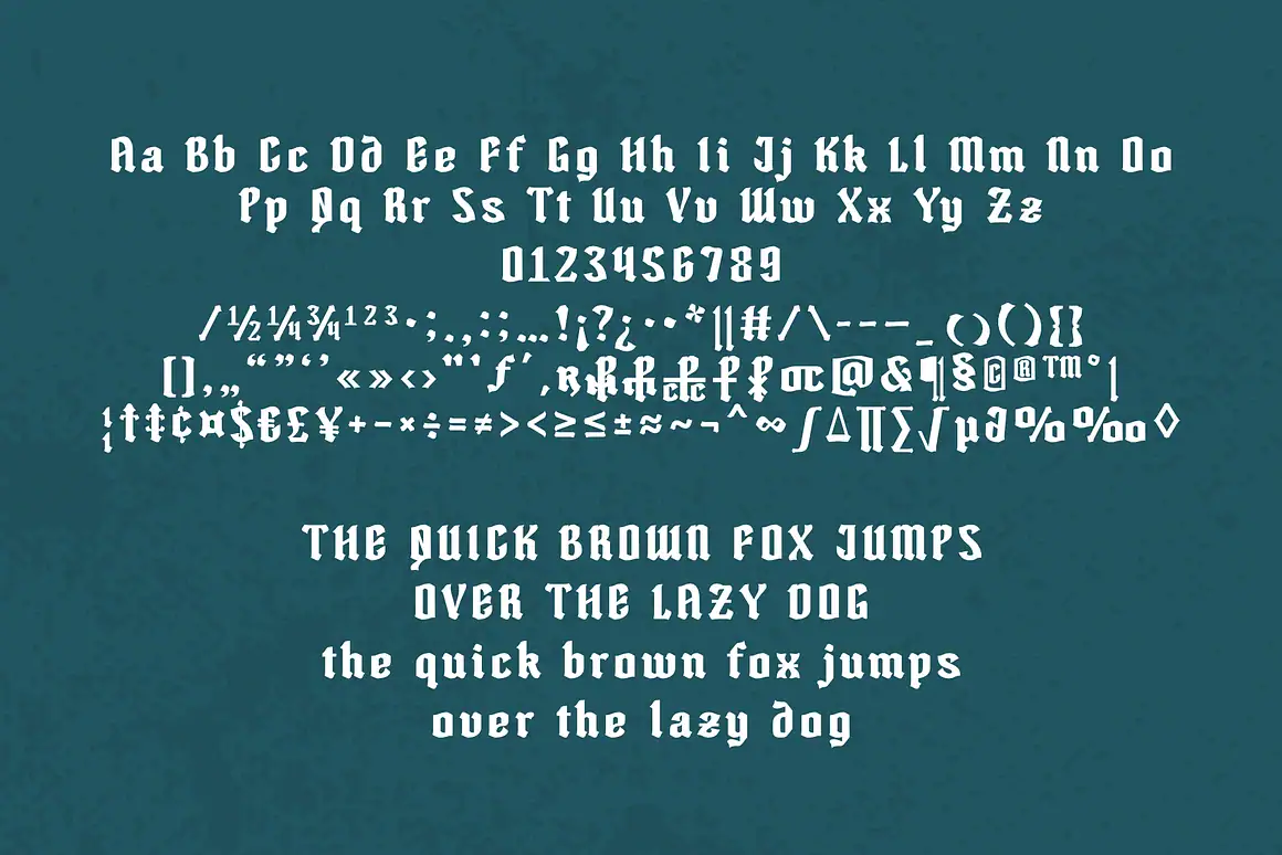 Sigma Boy – Elegant Blackletter Font