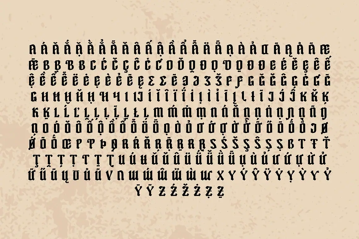 Sigma Boy – elegant blackletter font is a stylish and versatile blackletter font with strong character details and a modern touch.