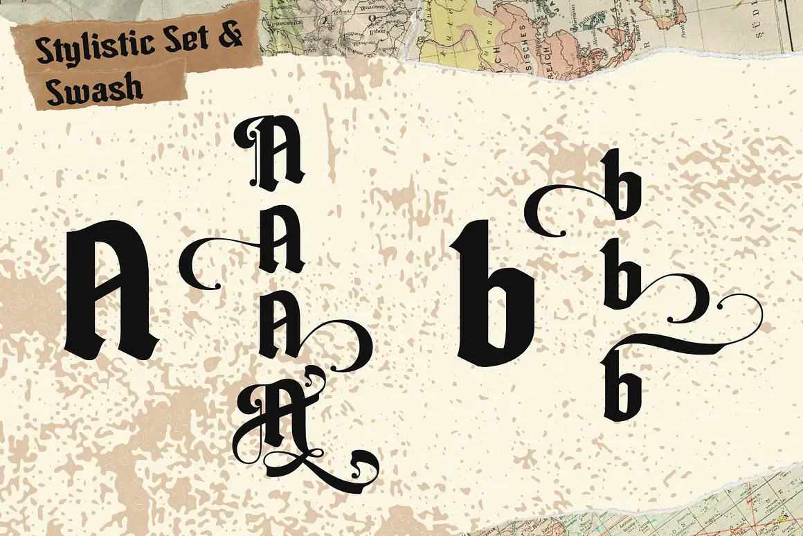 Sigma Boy – elegant blackletter font is a stylish and versatile blackletter font with strong character details and a modern touch.