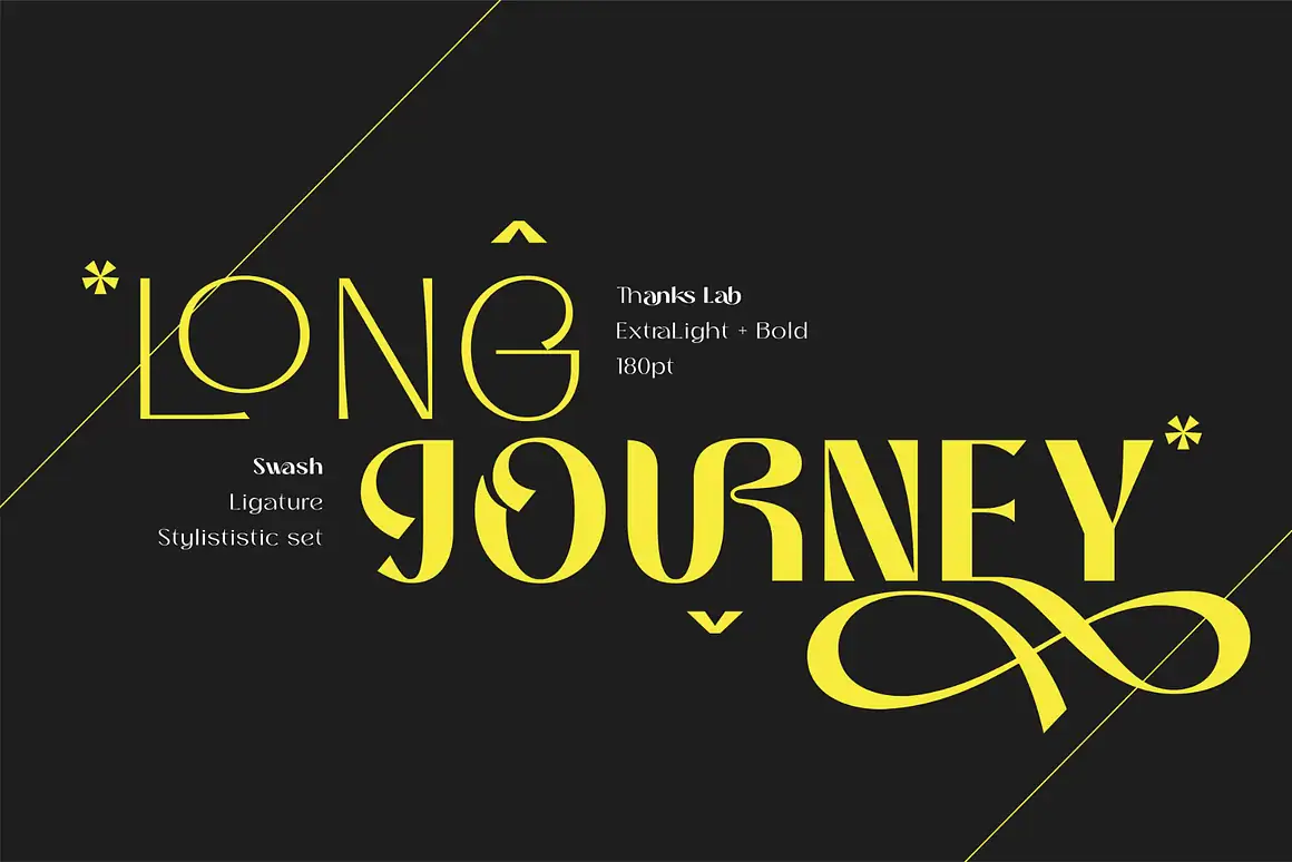 THANKS LAB is a premium futuristic soft font