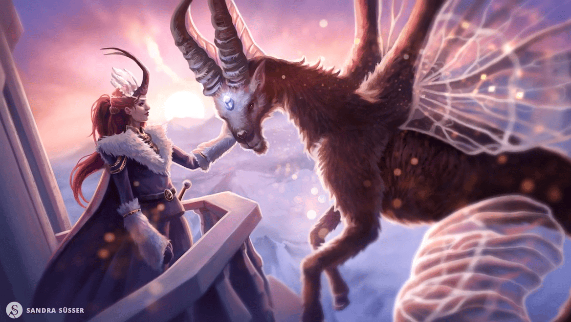 Steinbock Illustration von Sandra Süsser