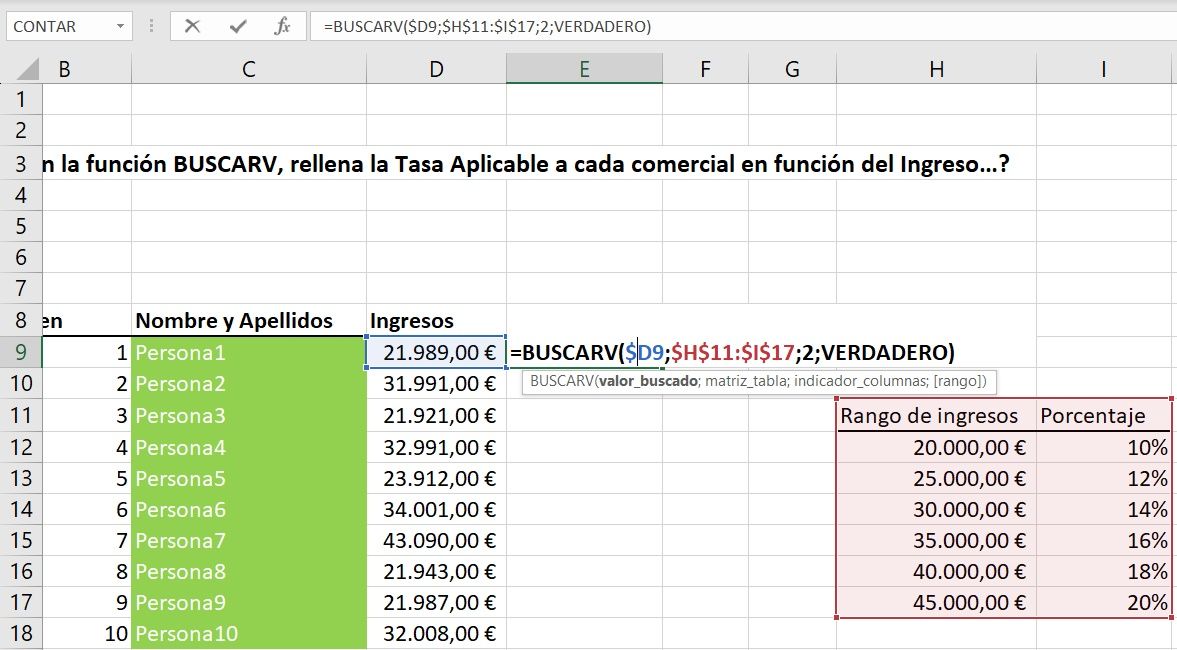 BuscarV coincidencia aproximada