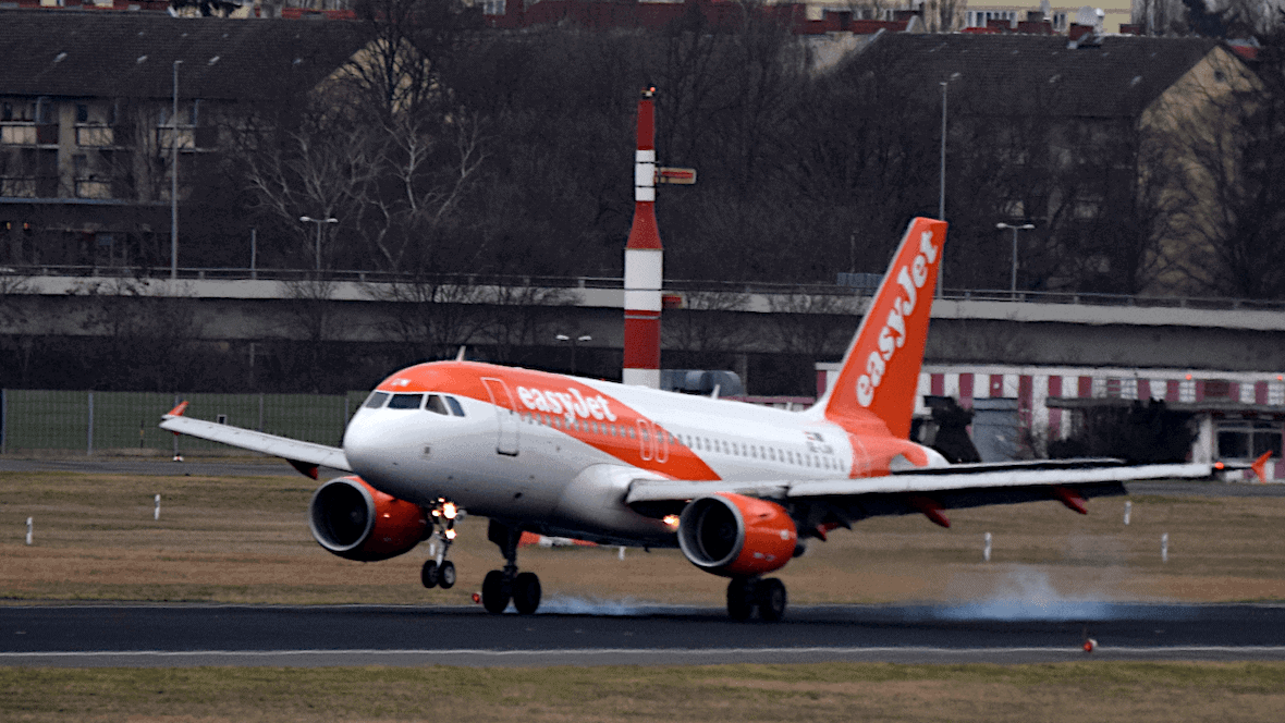Sur le radar aérien: Un avion Easyjet / Ryanair - vol en direct