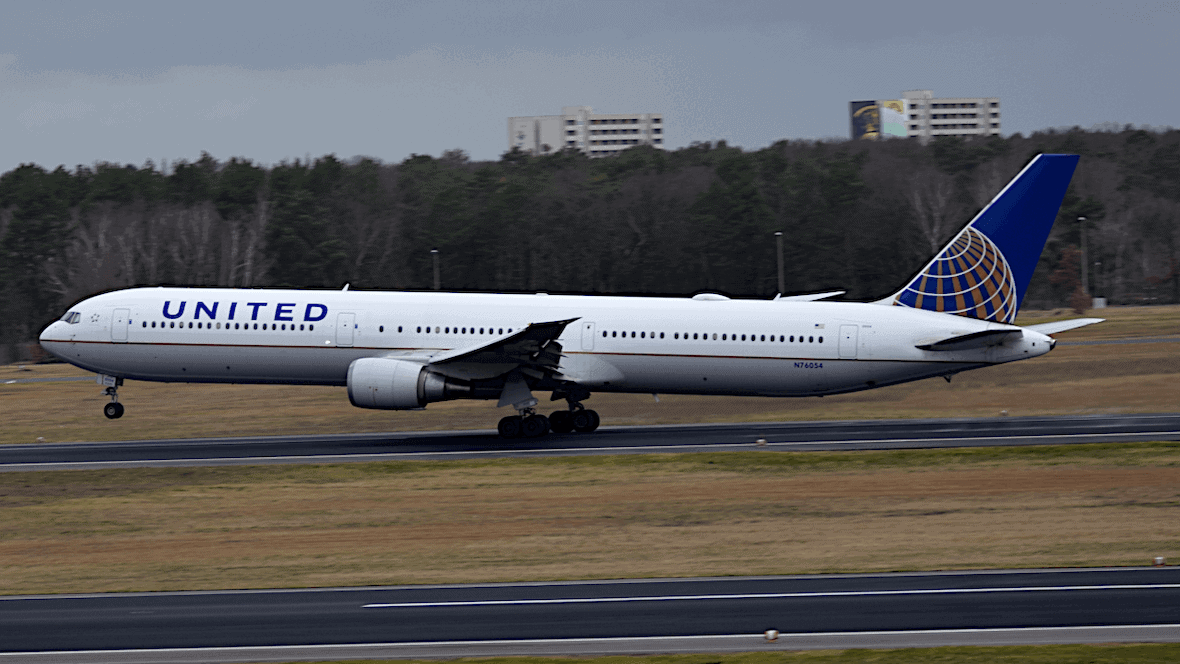 Un vol United. Le suivi des vols Transavia fonctionne de manière analogue.