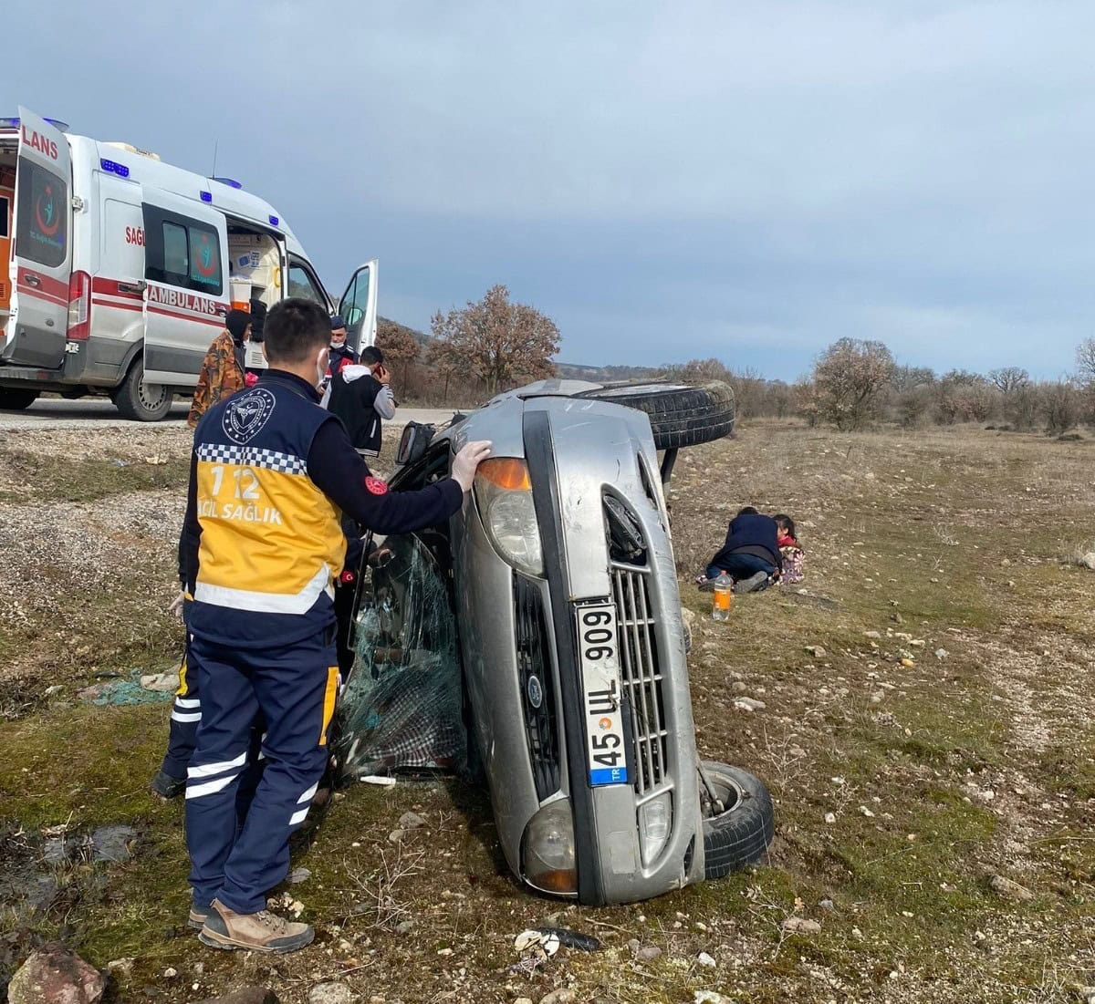 Manisa’da trafik kazası: 5 yaralı