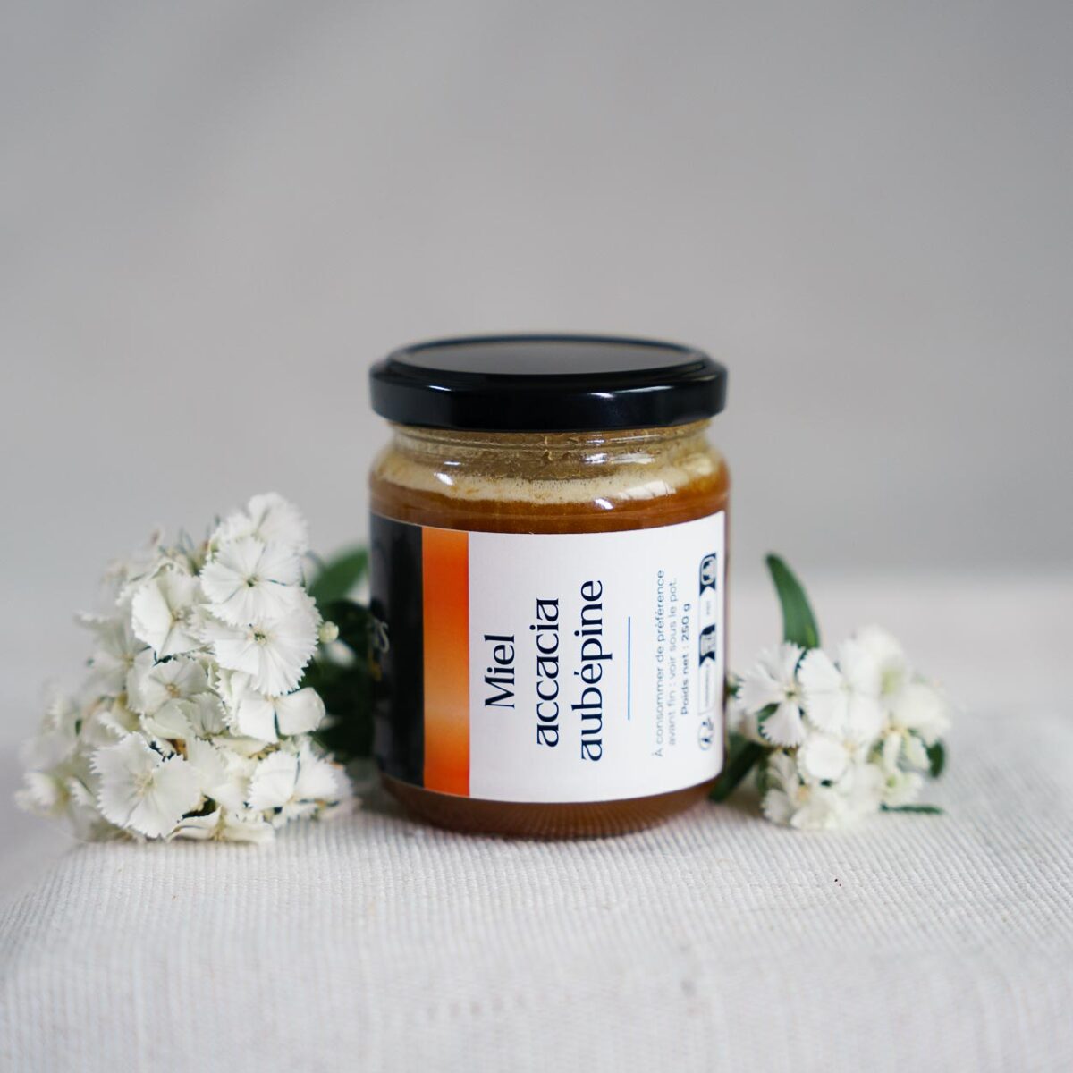 miel acacia et aubépine