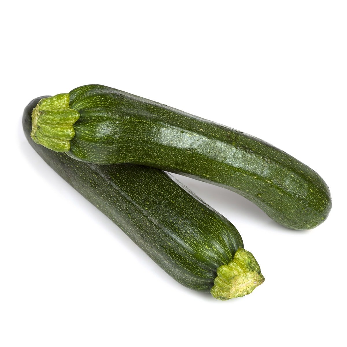 zucchini on white background