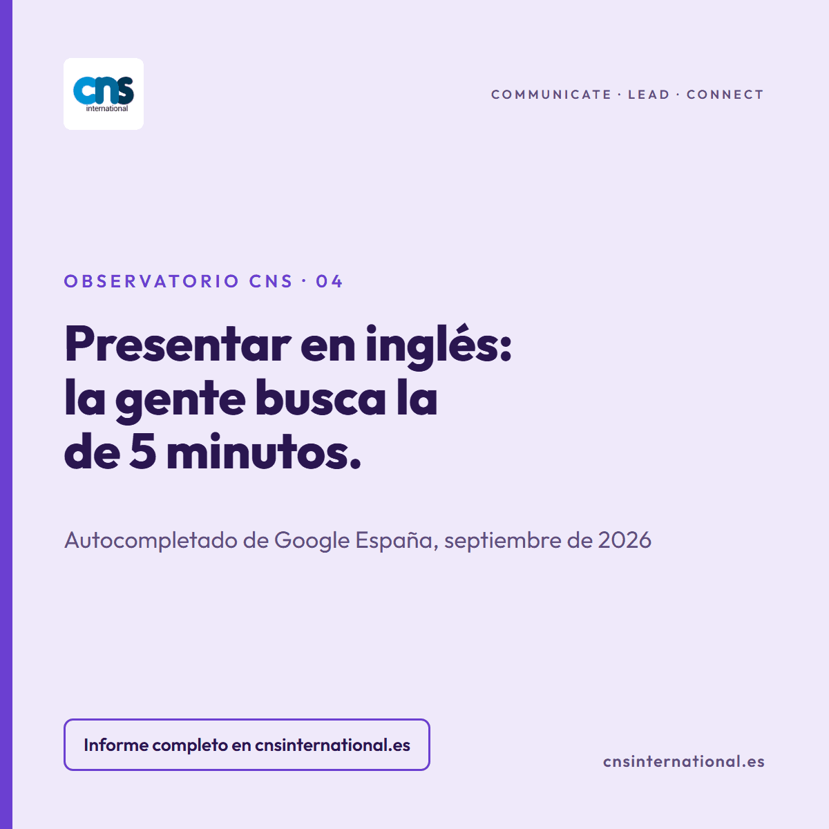 Presentar en inglés: la gente busca la presentación de cinco minutos (y tiene razón)