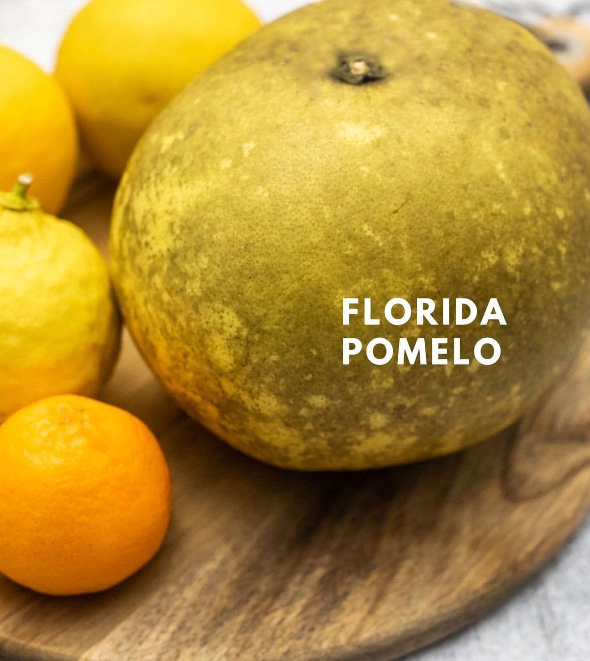 Florida pomelo fruit with lemons