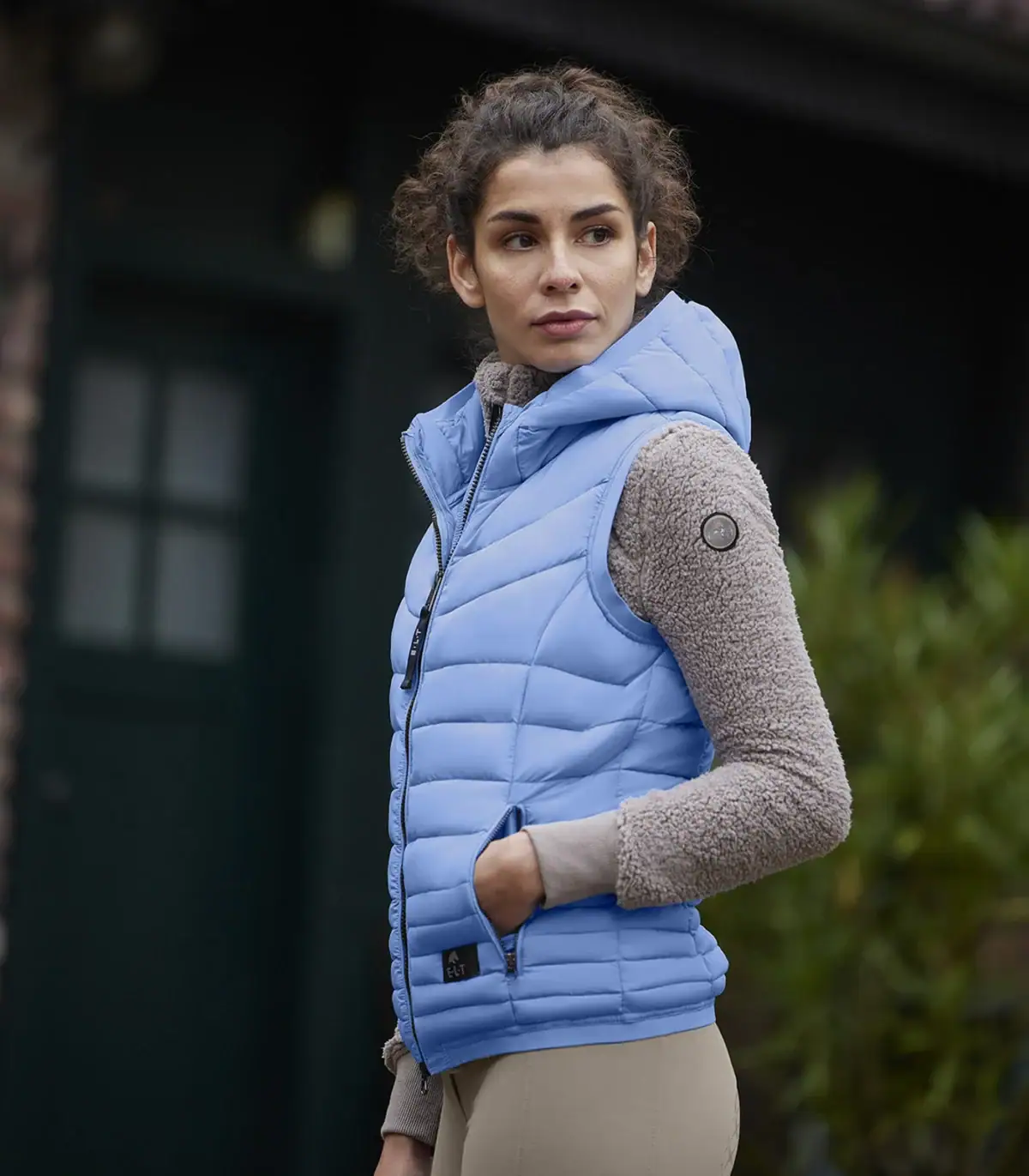 prsluk za jahanje plavi