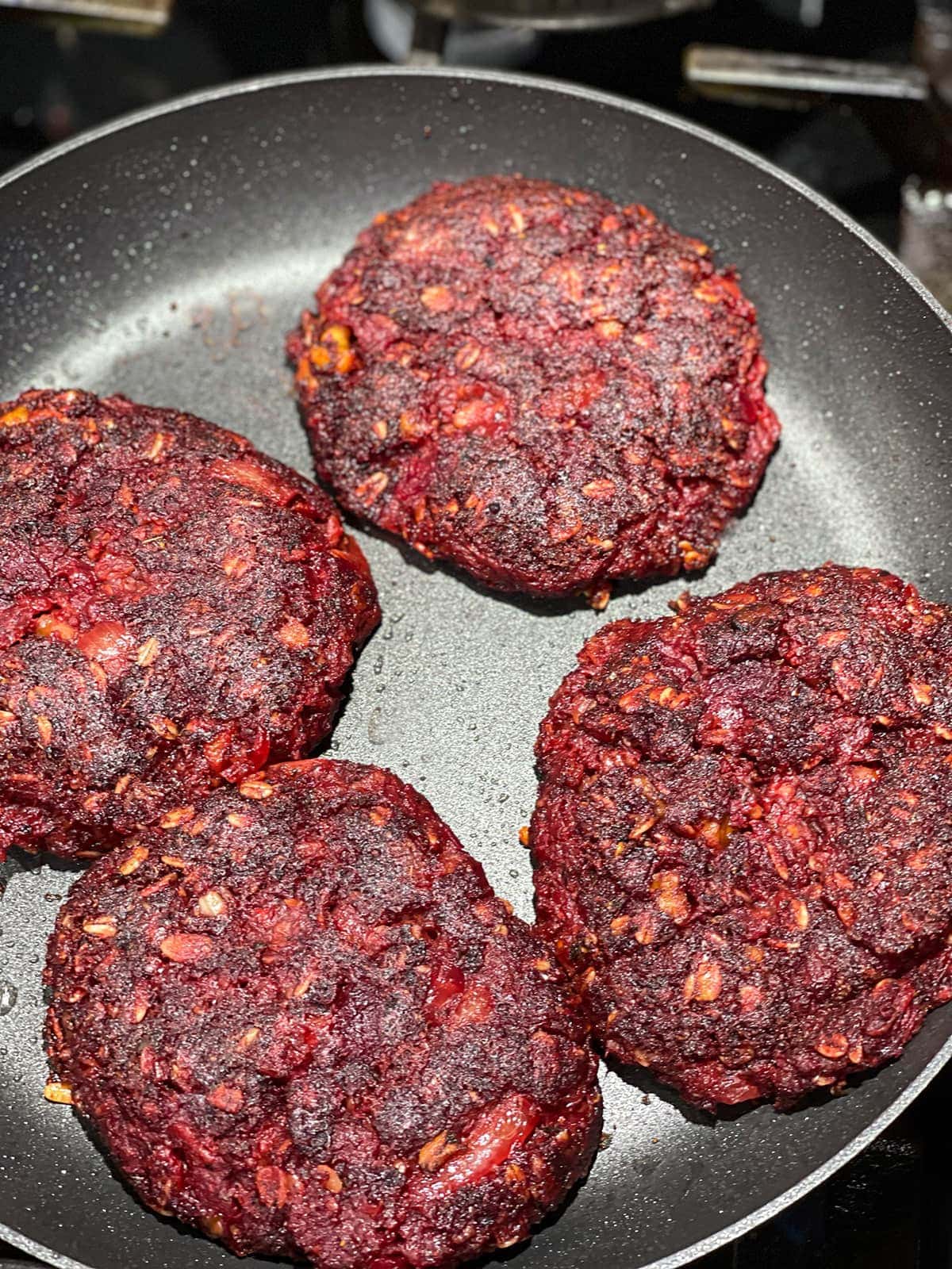 cooking beet burgers