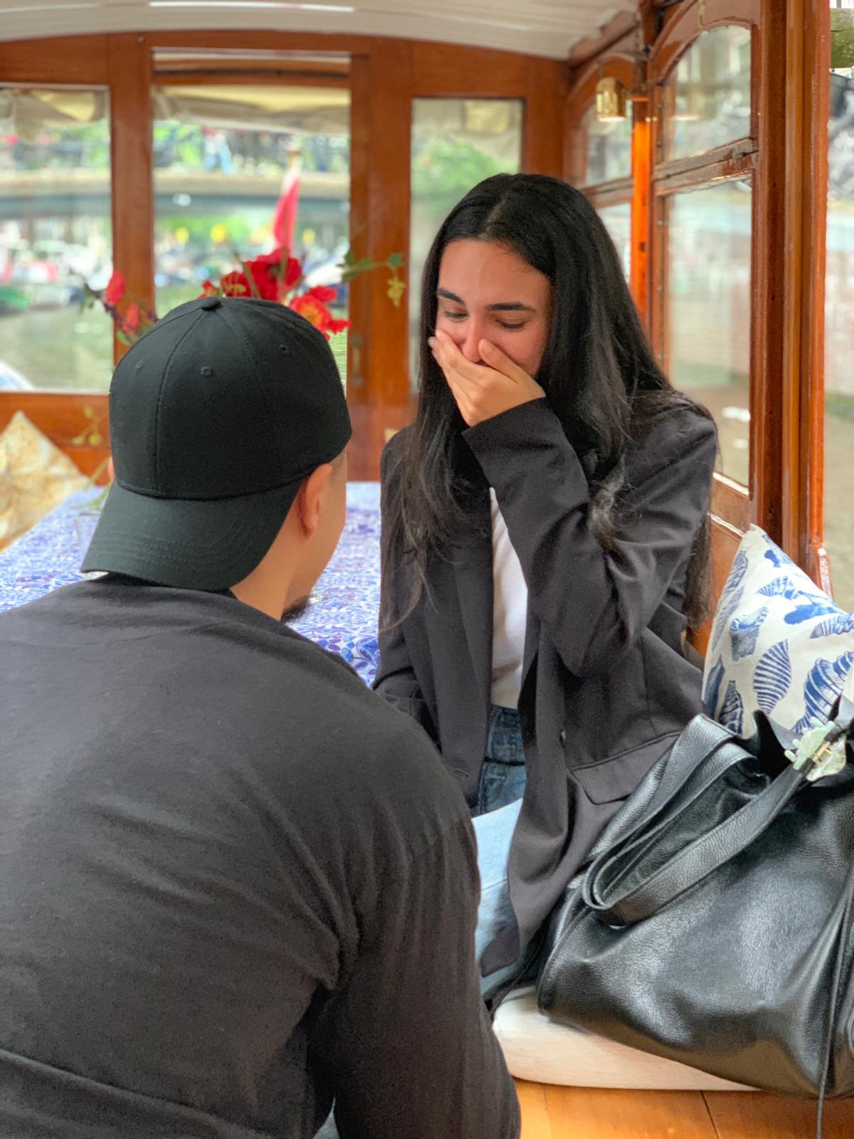 Huwelijksaanzoek boot Amsterdam