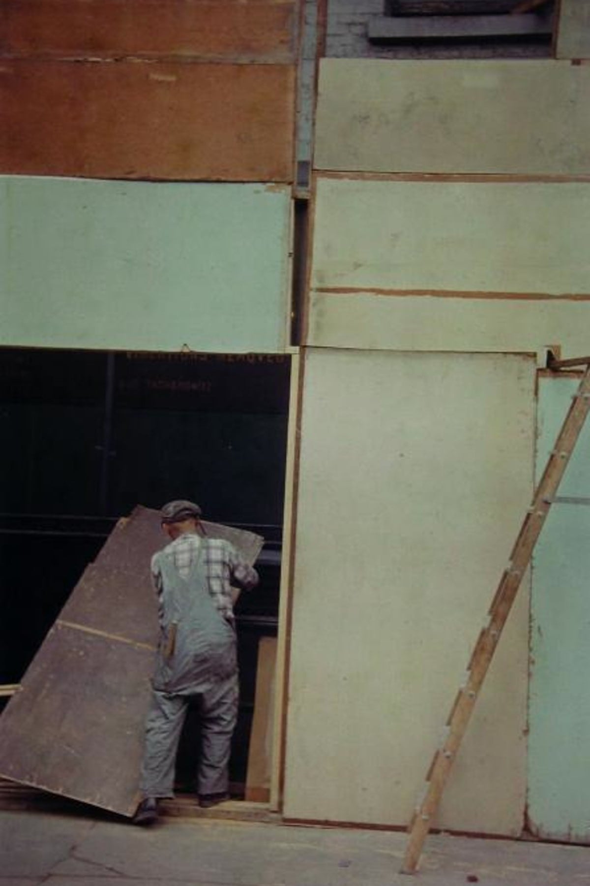 Saul Leiter. Mondrian Worker, 1954 saul leiter, mondrian worker, 1954
