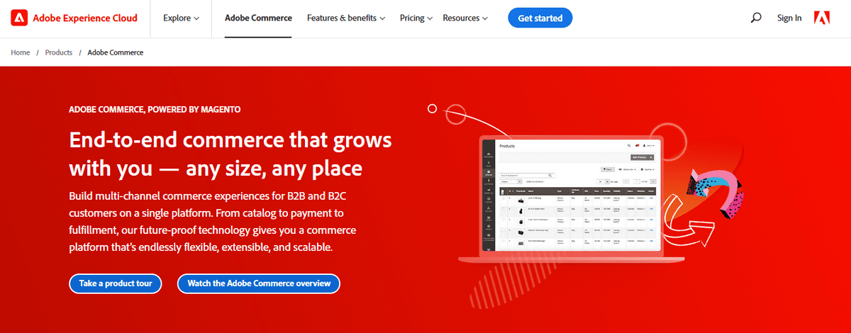 منصة ماجينتو Magento - إنشاء المتاجر الإلكترونية 