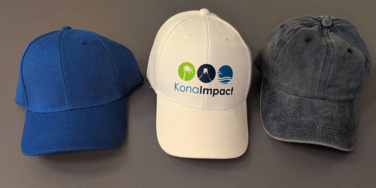 cutom caps made in kona