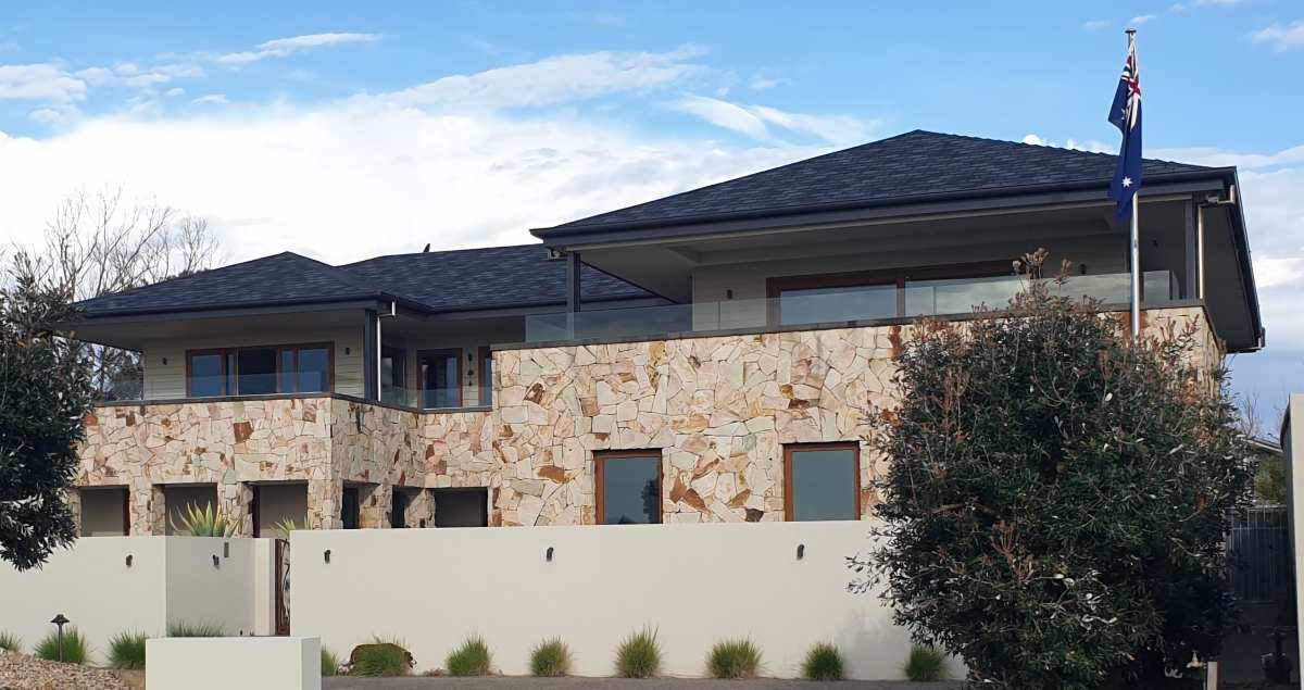DIY roof shingles installed on Australian family home