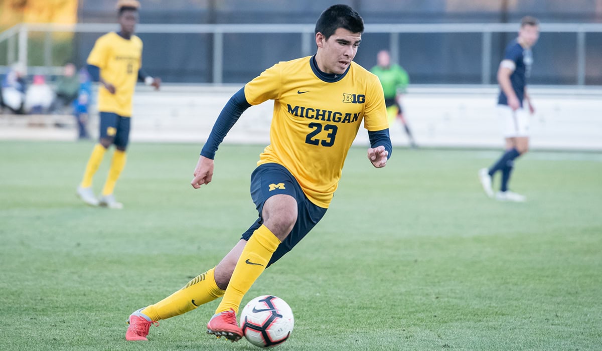 Picture of Marc Ybarra Playing Soccer