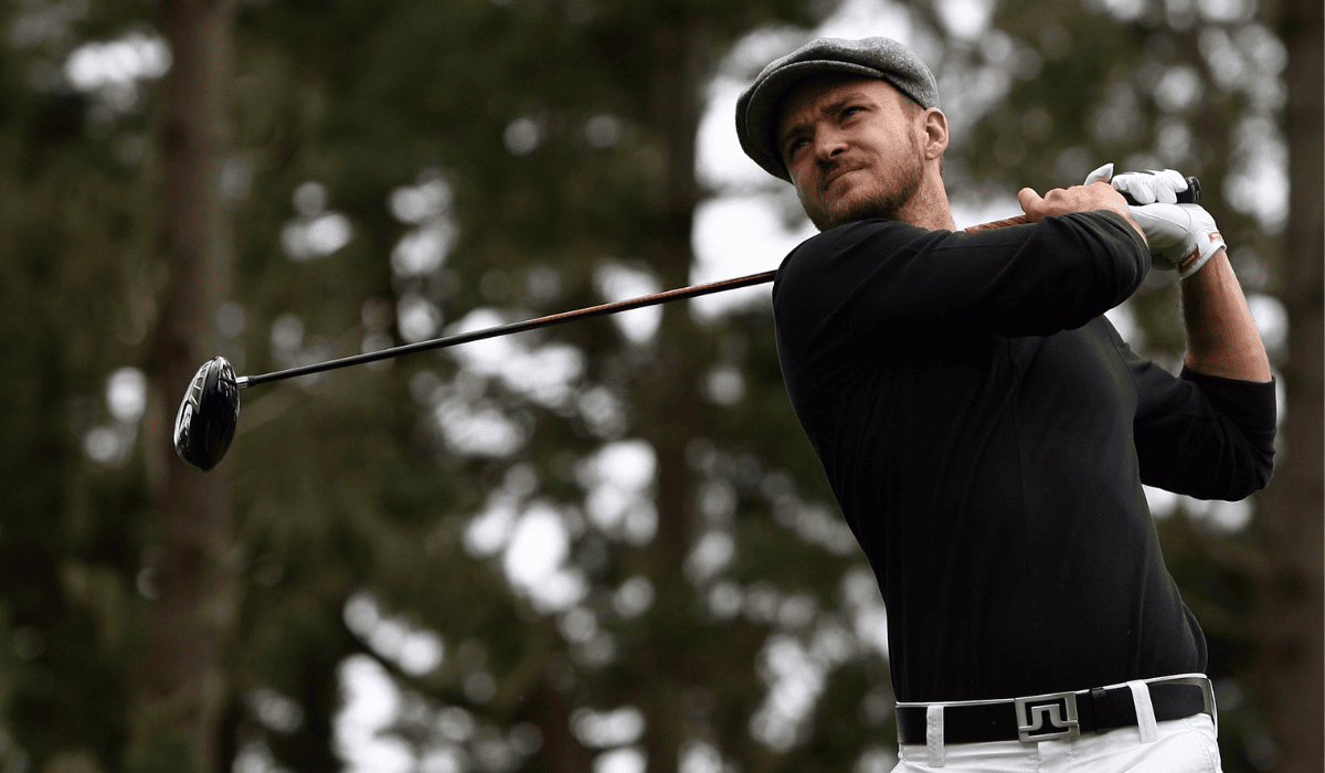 Justin Timberlake Playing Golf