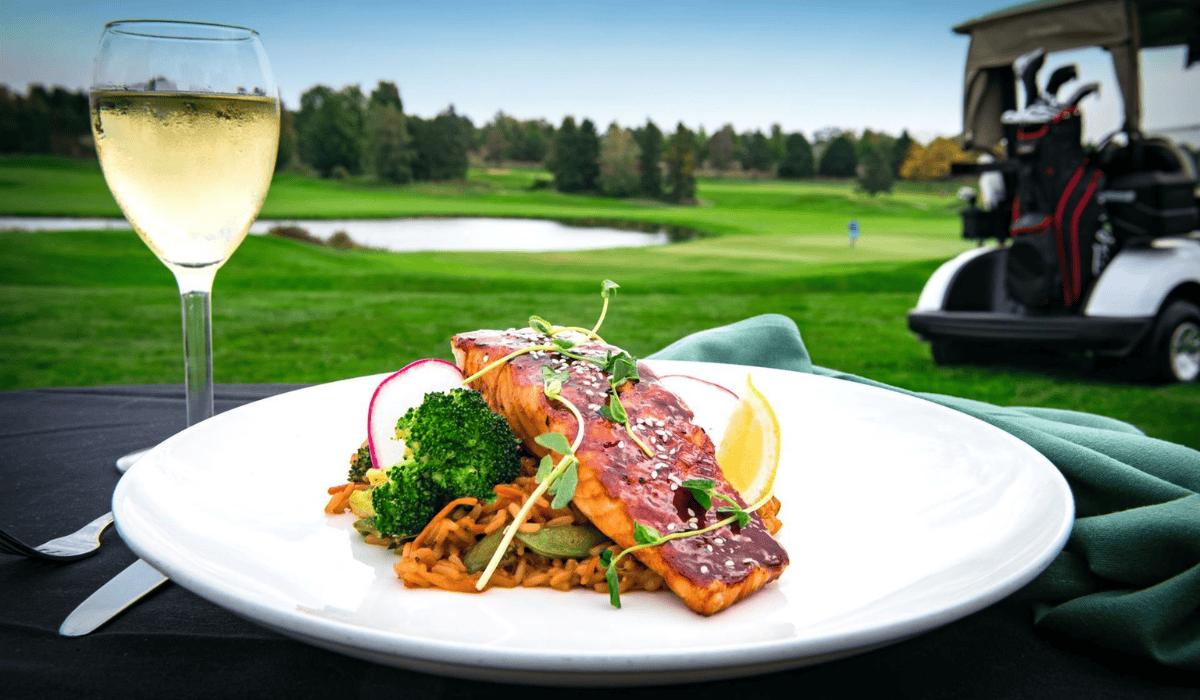 Gourmet Dish at Golf Course