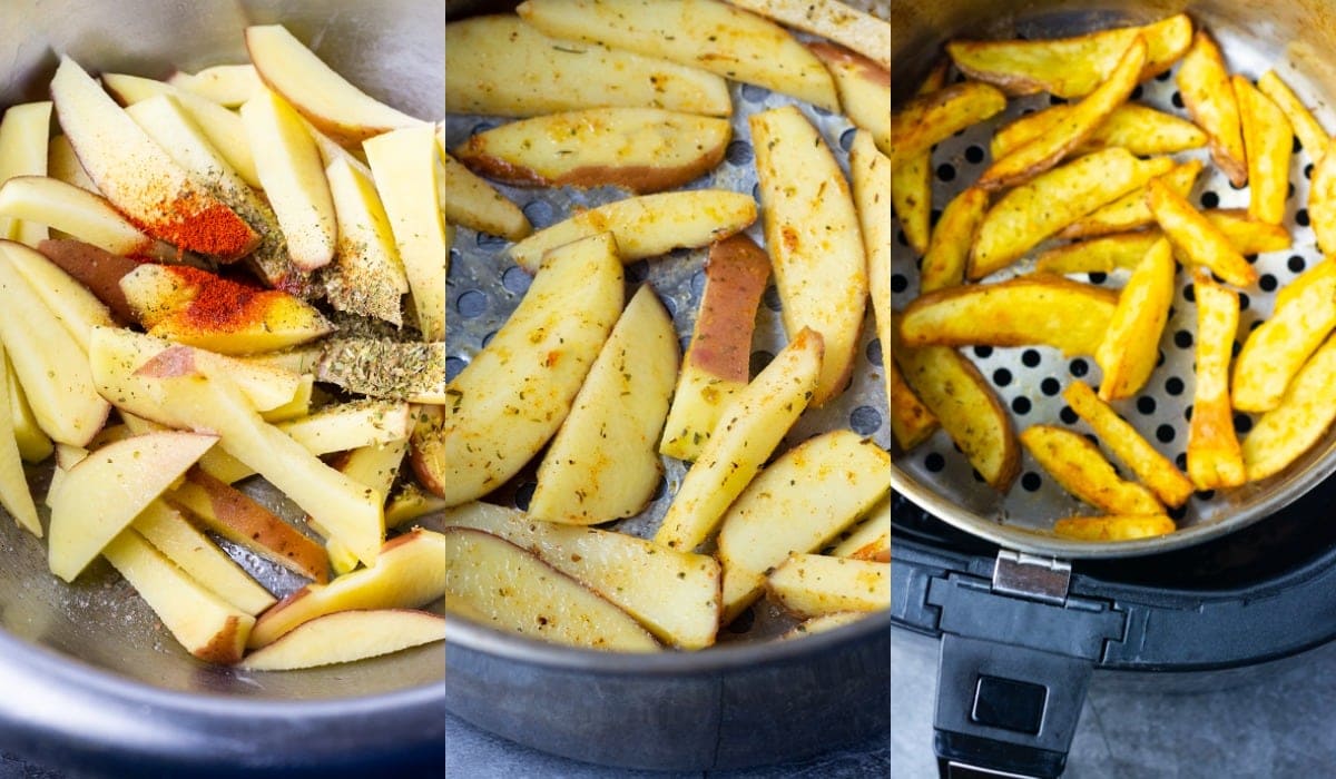 Air Fryer fries step by step method