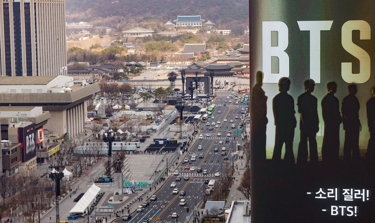 BTS Comeback Live di Gwanghwamun