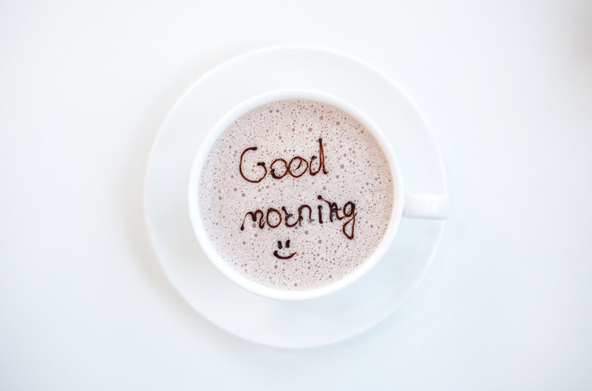 Good morning cup of coffee.