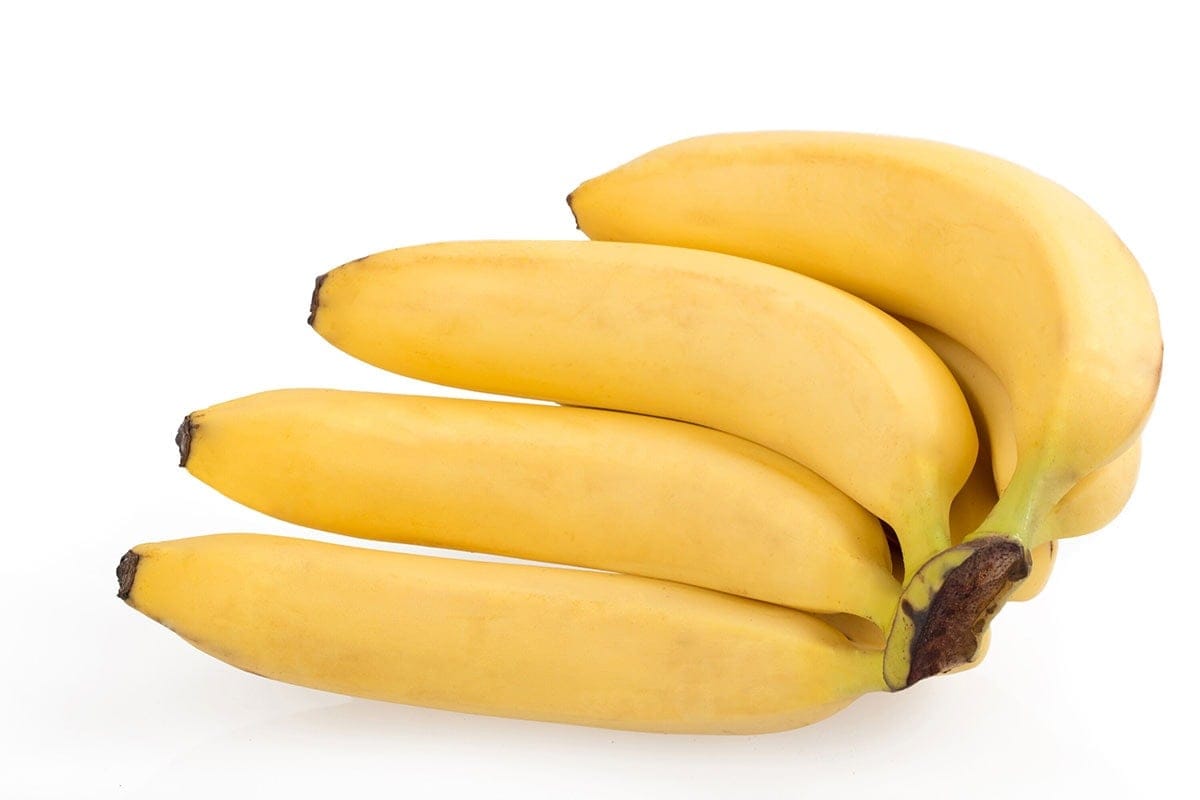 Banana on a white background