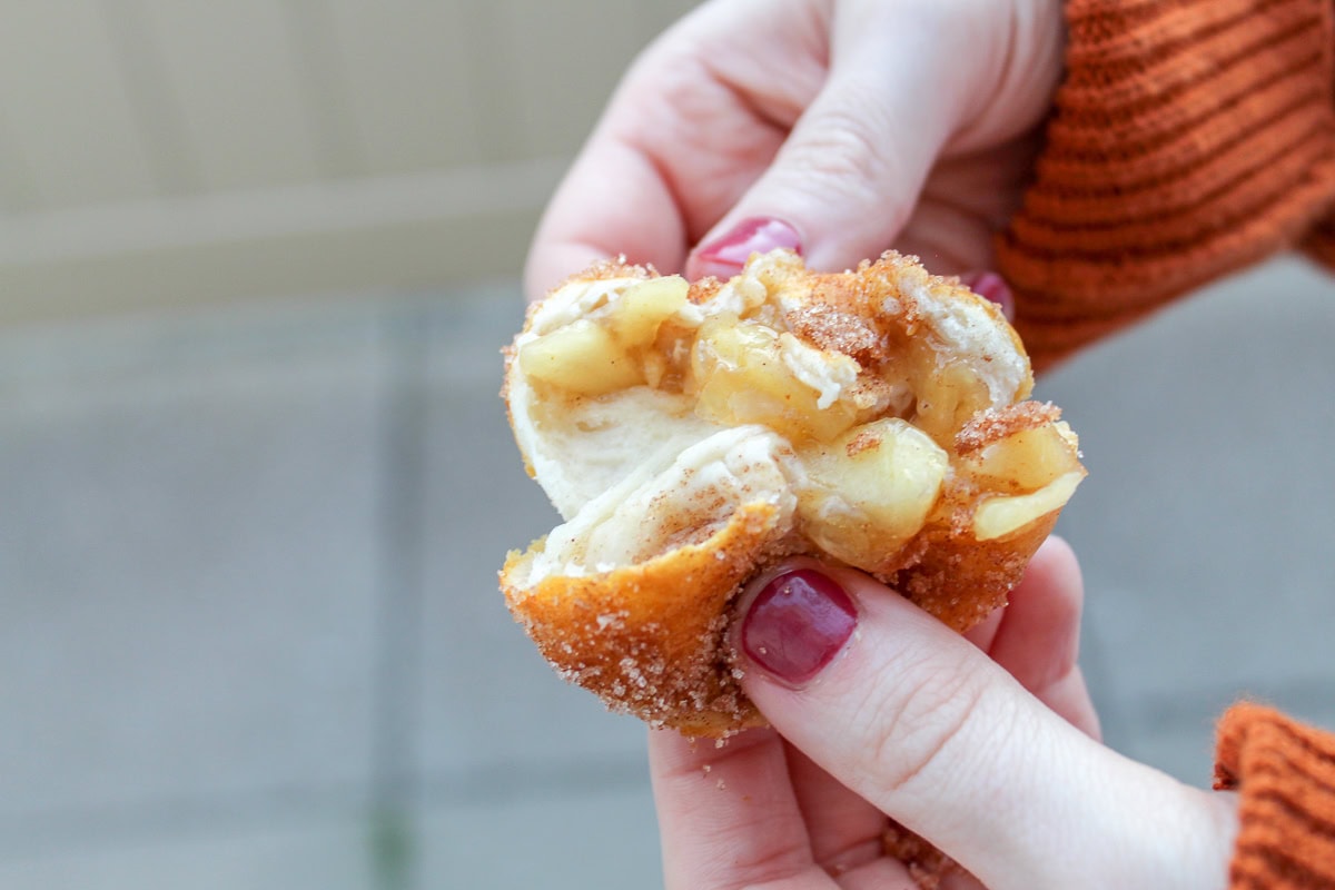 apple cider stuffed donut holes filling