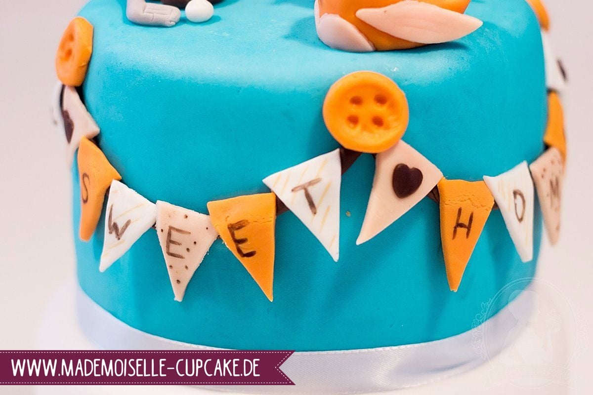 Vogelhaus Einzug Umzug Haus Torte Kuchen Cake Motivtorte Mademoiselle Cupcake