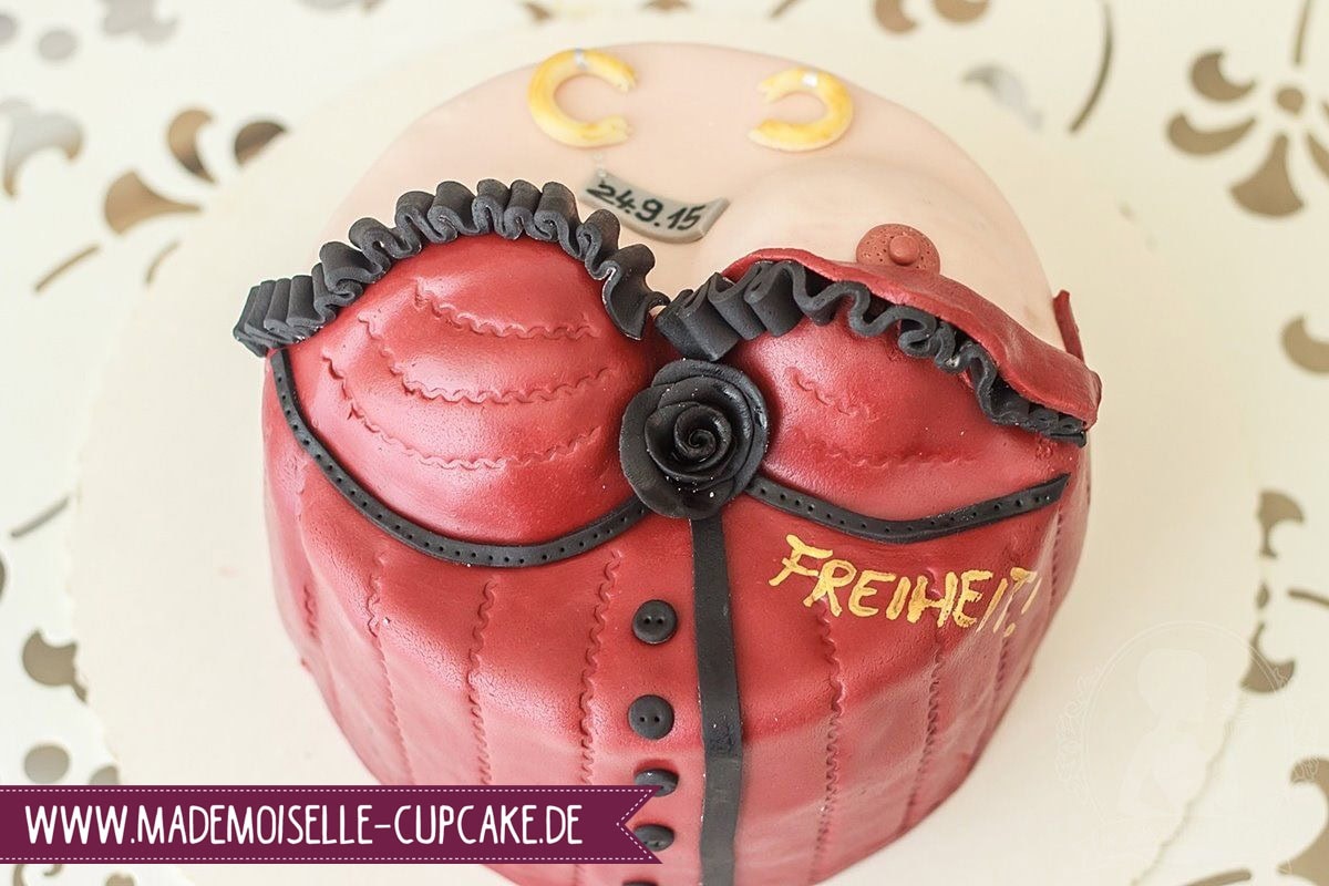 Dessous Torte Erotik Kuchen Cake Motivtorte Mademoiselle Cupcake