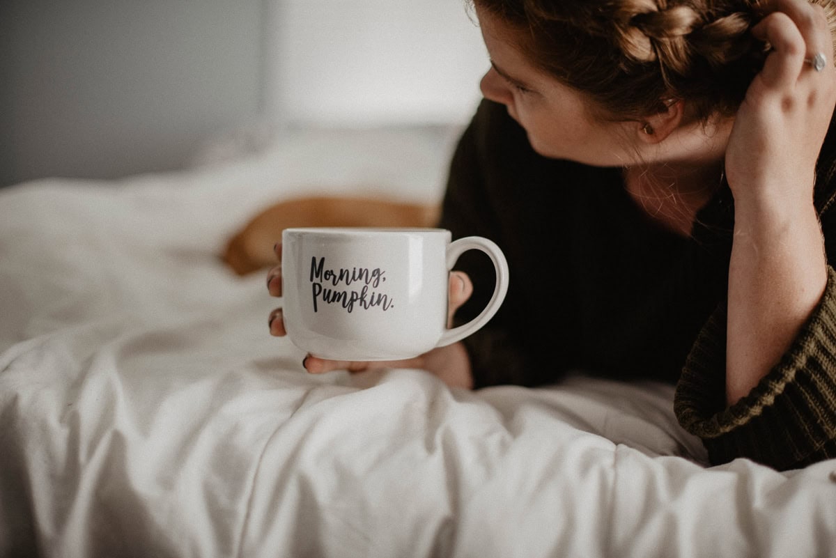 Start your day off right with a leisure cup of coffee.