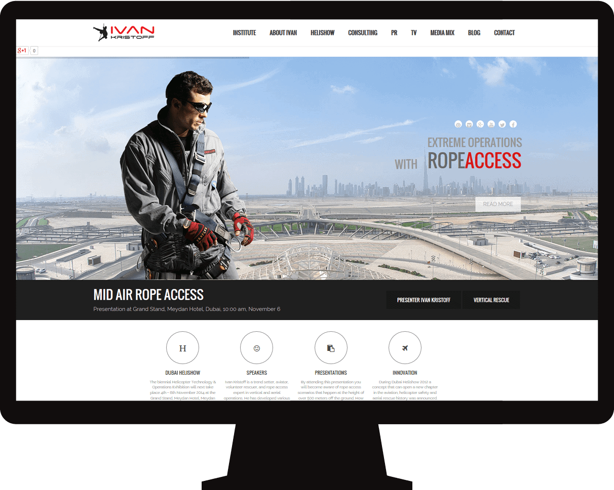 Extreme operations with rope access